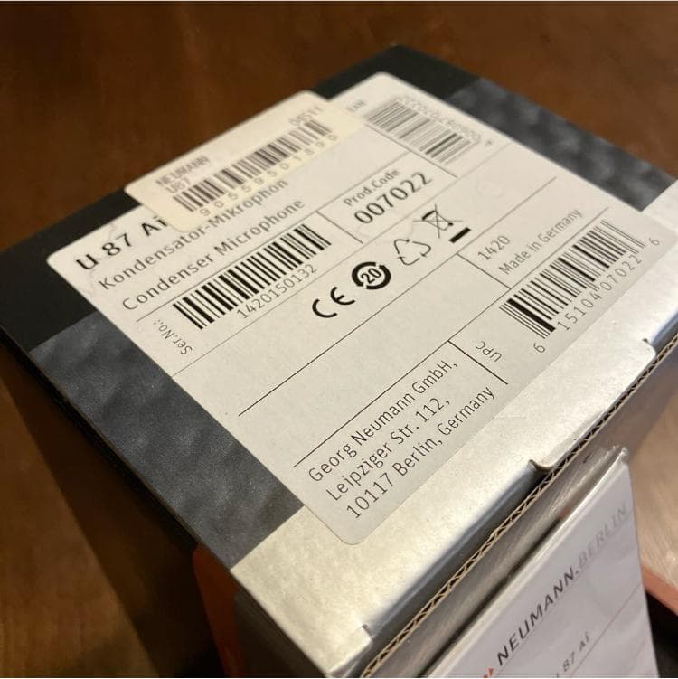 【新品•未使用】正規 Neumann U 87 AI コンデンサーマイク