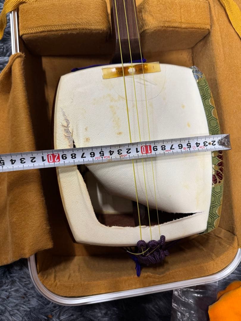 三味線　中棹　ハードケース　花梨