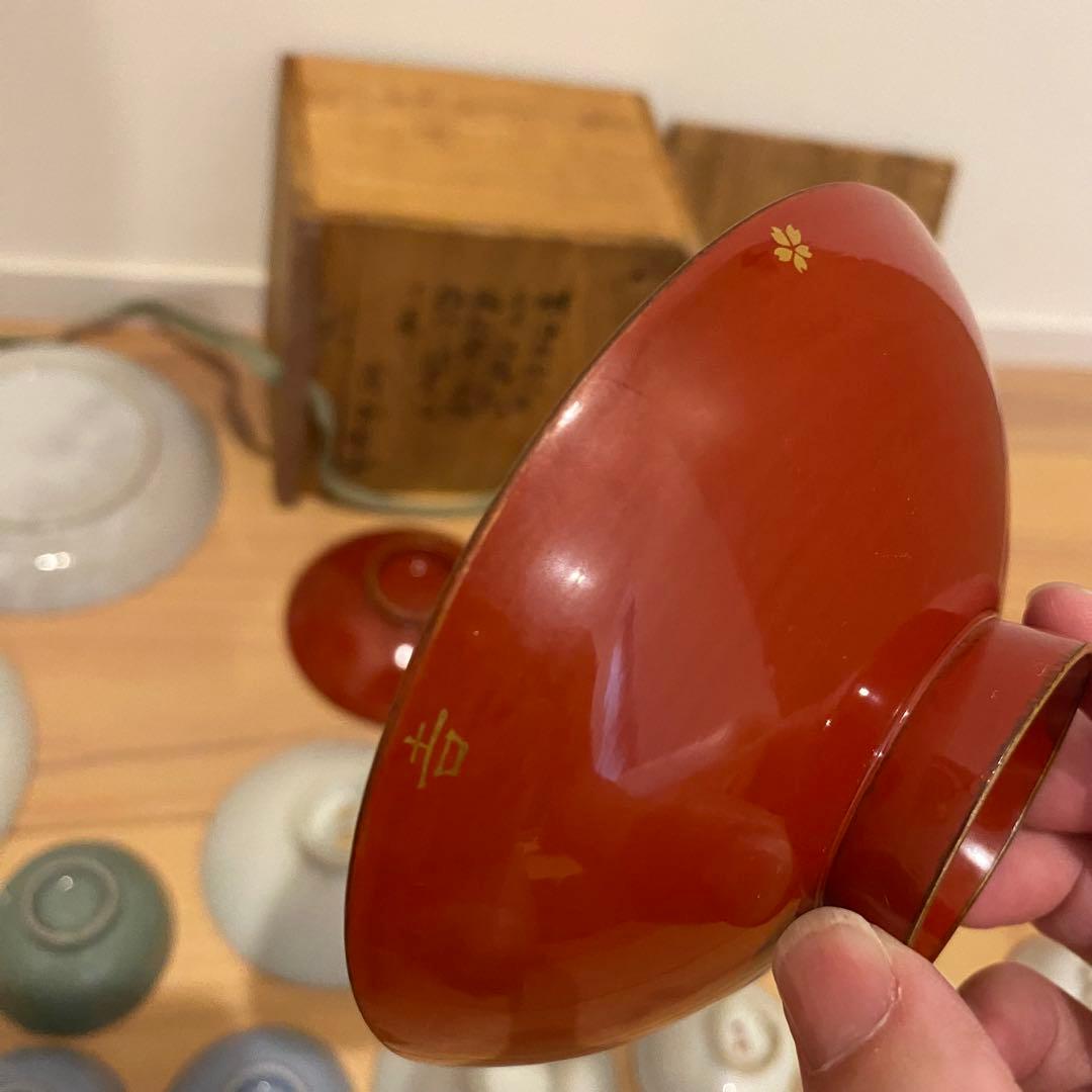 【希少】旧日本軍 盃 酒盃 お猪口 小皿　※10/22追加小皿２枚19点セット