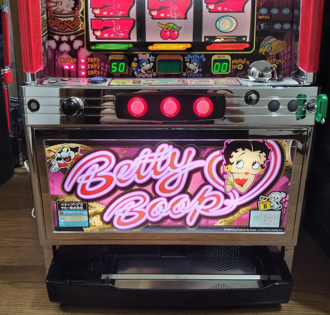 【パチスロ実機】サミー★ベティ・ブープS【オートプレイ付不要機付】４号機