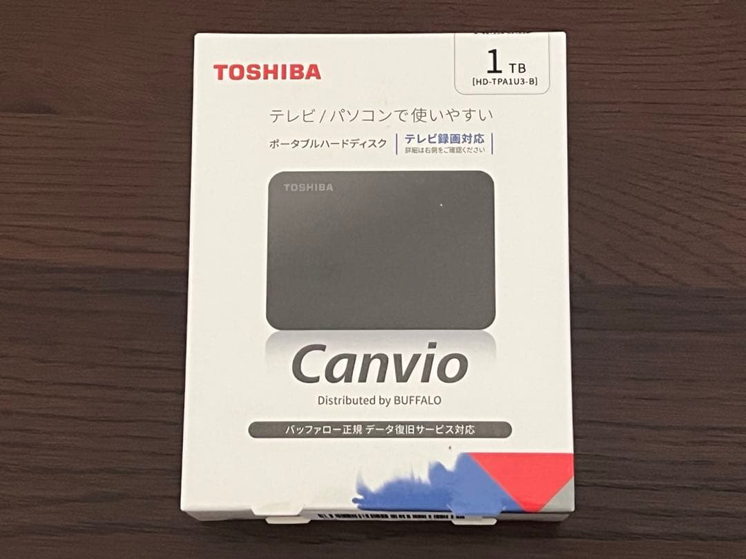 未開封新品 TOSHIBA Canvio 1TB 外付けハードディスク