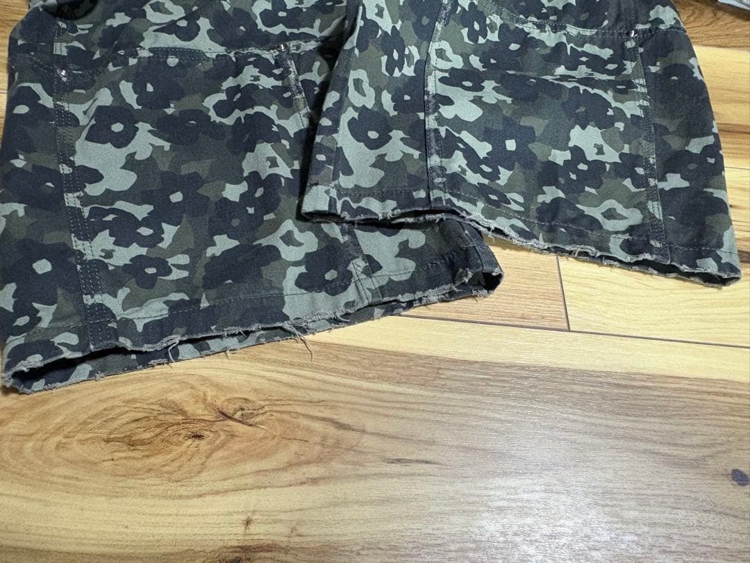 MAISON SPECIAL フラワーカモフラージュカーブパンツ