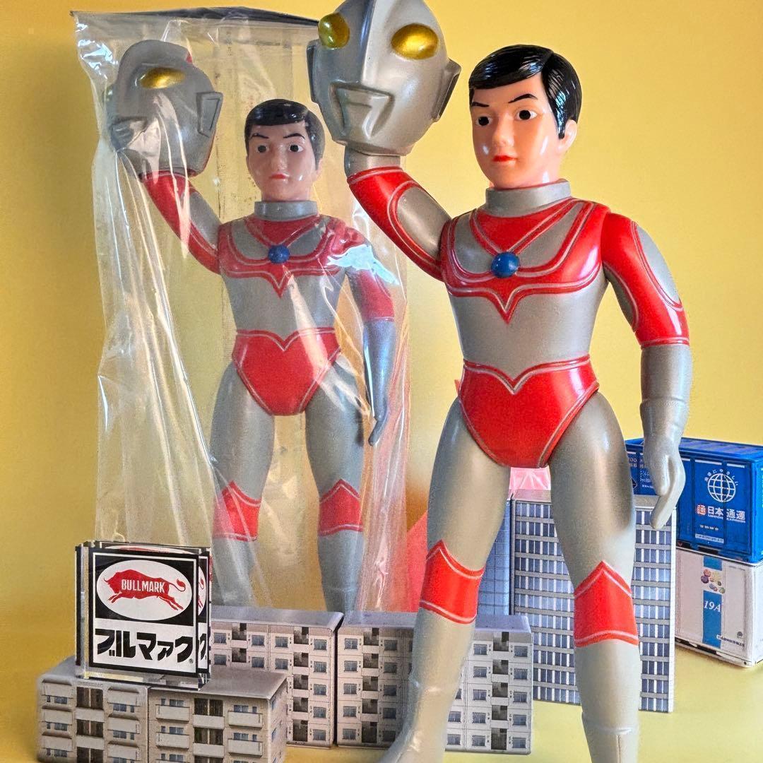 帰ってきたウルトラマン 【ブルマァク 】マスク取れ 大　昭和レトロカラー未開封品