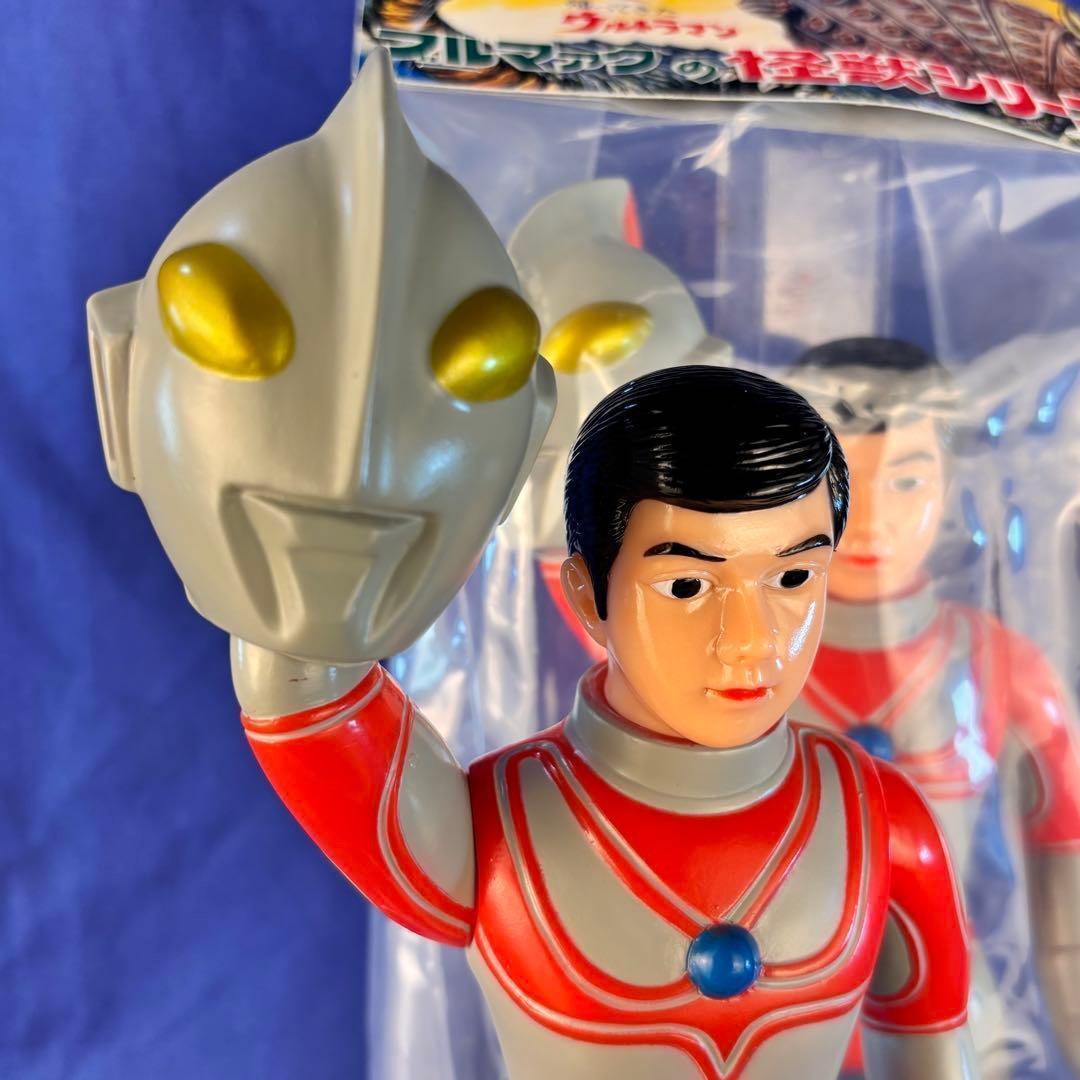 帰ってきたウルトラマン 【ブルマァク 】マスク取れ 大　昭和レトロカラー未開封品