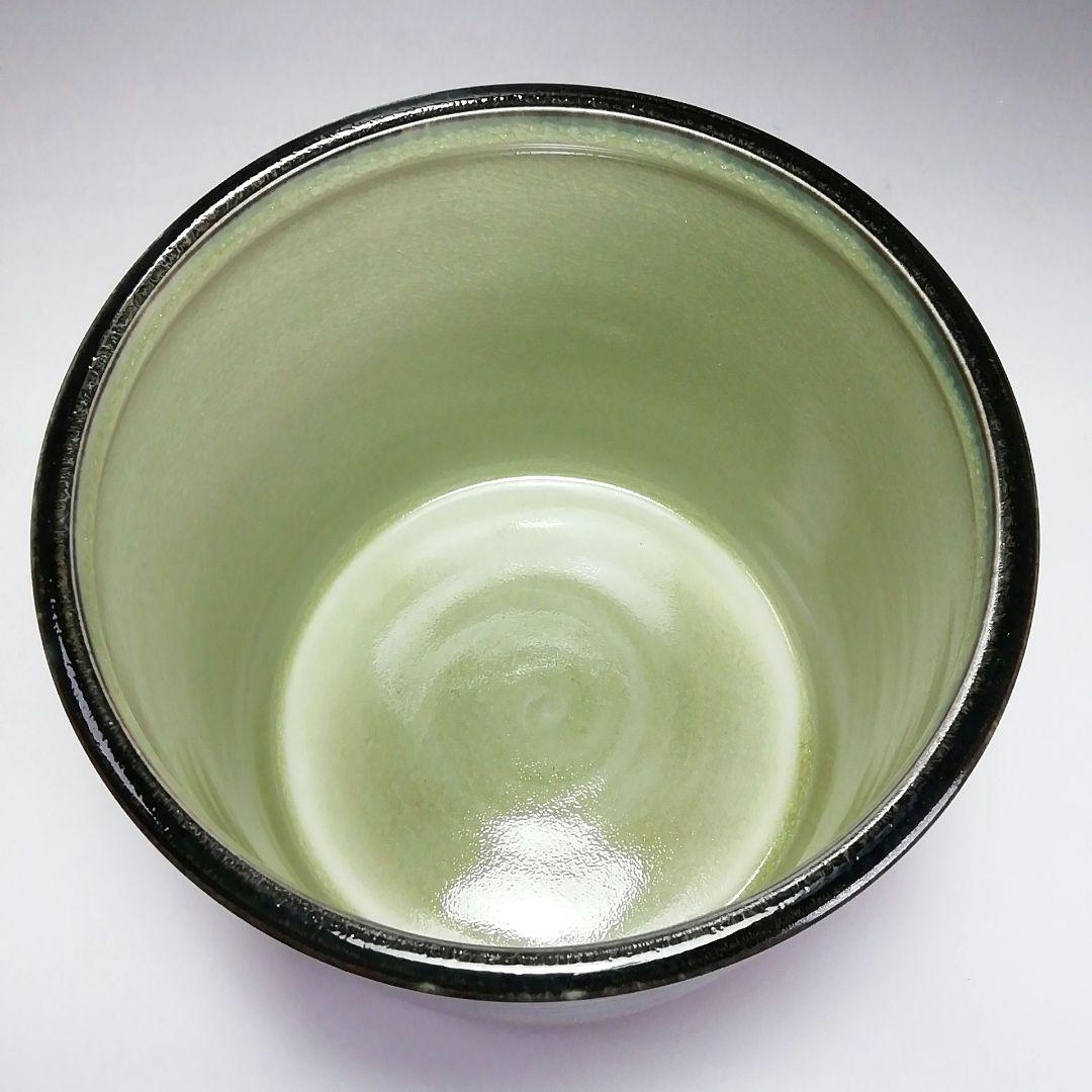 Ｓ６１３　水指　『御深井』『陽山作』『塗師　中村湖彩』　共箱　茶道具