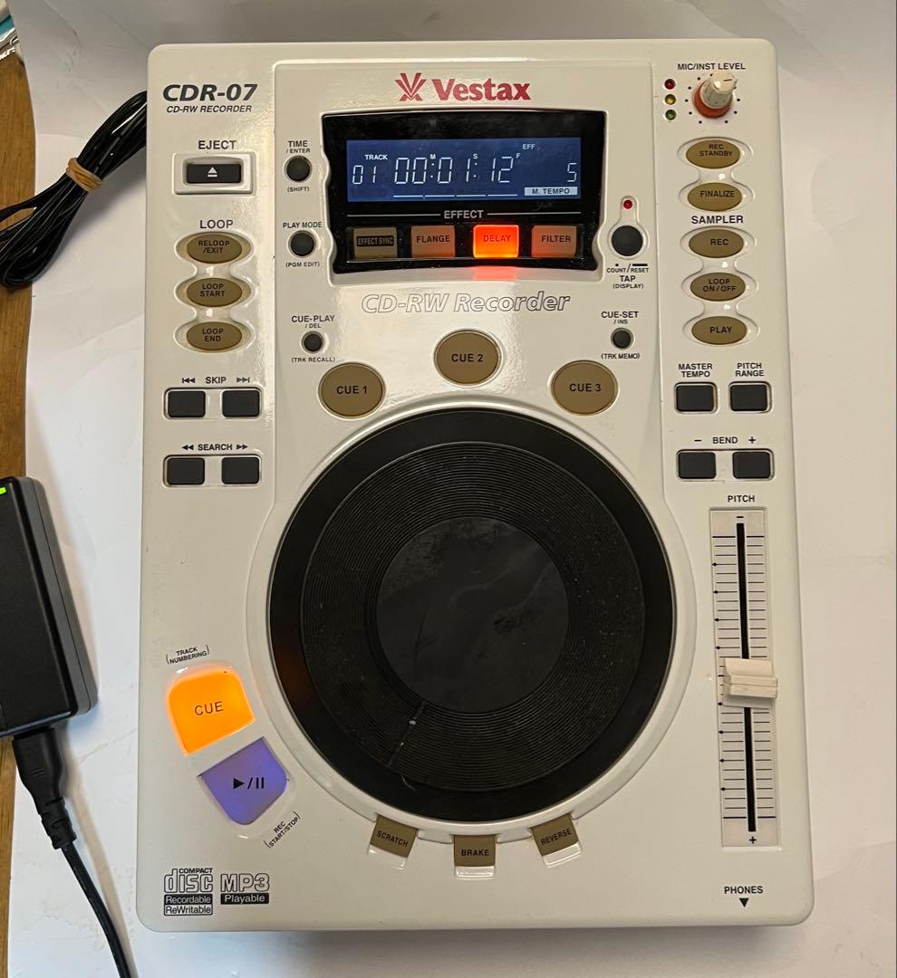 Vestax CDRに録音機能を搭載したCDJ CDR-07 整備戻り後保管品