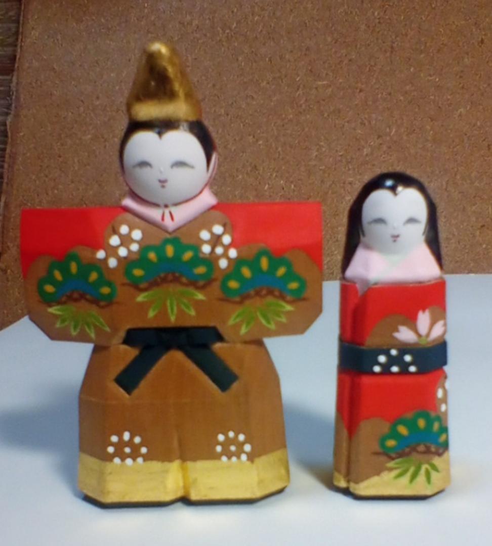 奈良一刀彫　立雛２号　青紫園 晃 作　その②