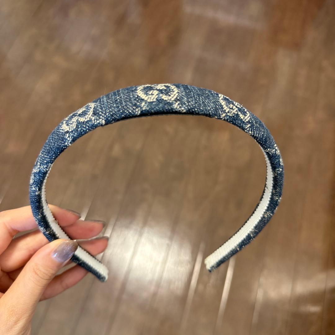 お値下げしました‼️GUCCI グッチ デニムカチューシャ