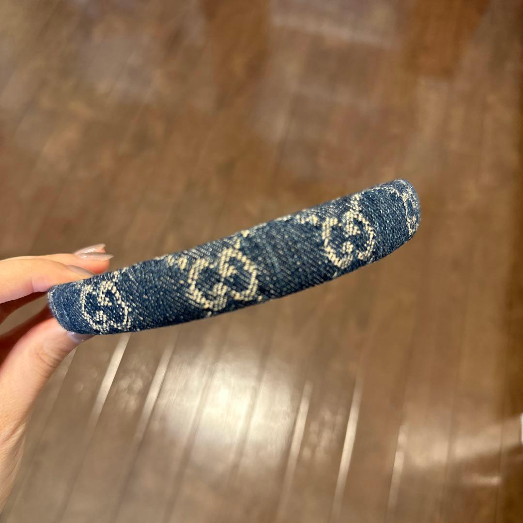 お値下げしました‼️GUCCI グッチ デニムカチューシャ