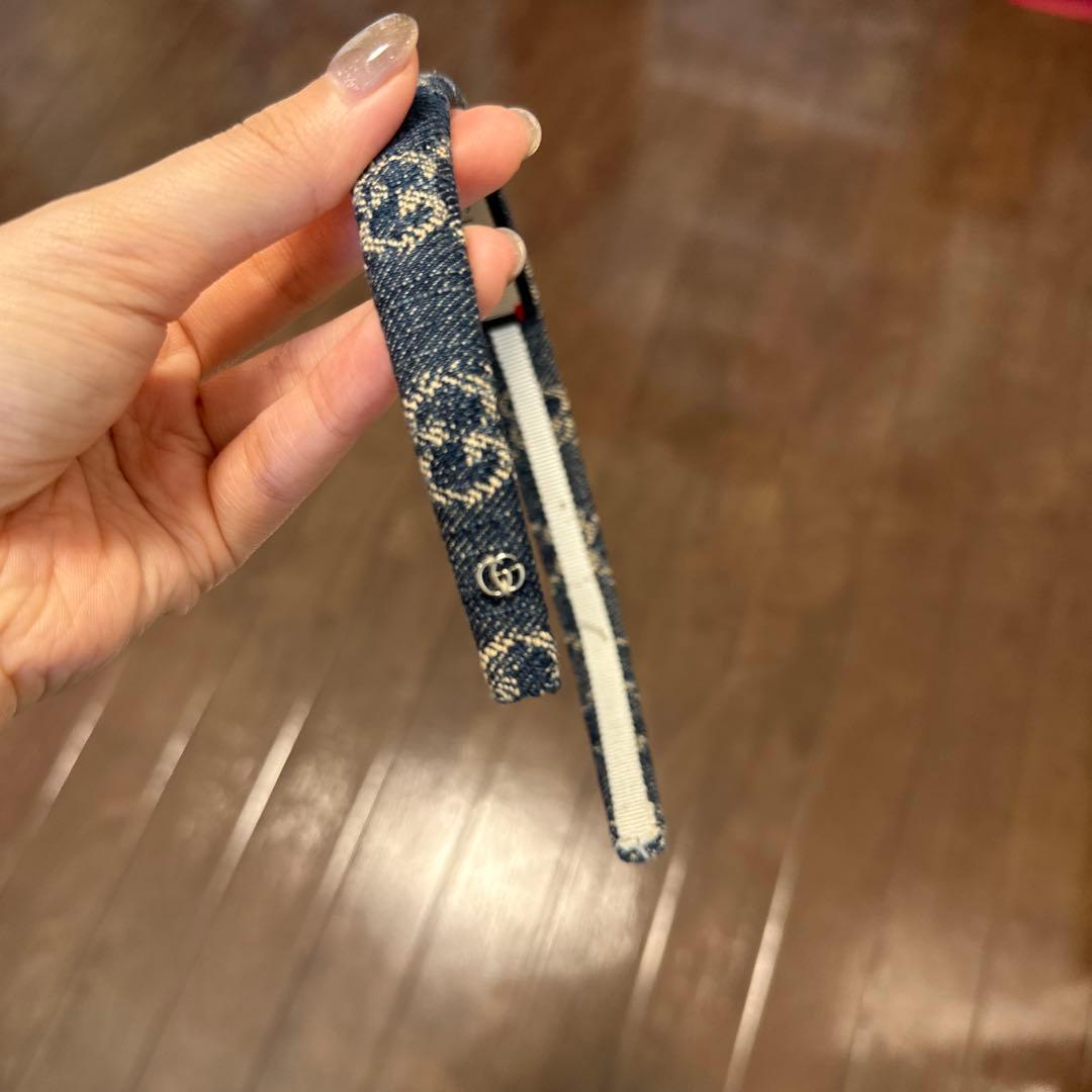 お値下げしました‼️GUCCI グッチ デニムカチューシャ