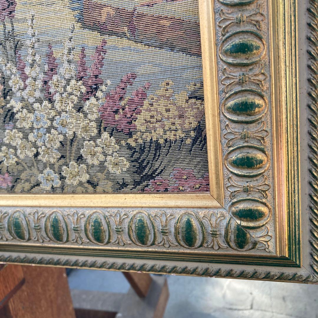 S*H様 イタリア製 ゴブラン織り 絵画 風景画 額縁 ゴールドフレーム 140
