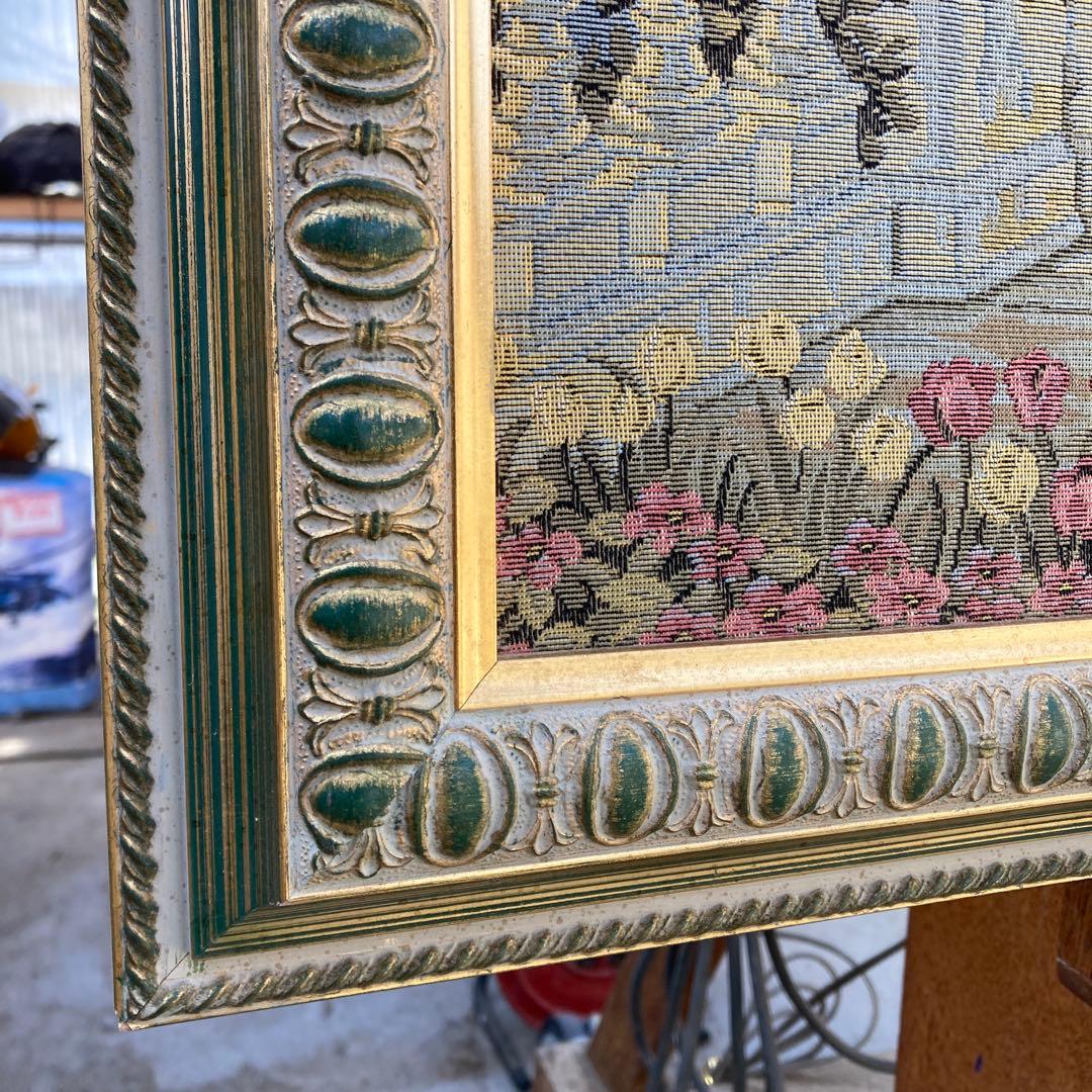 S*H様 イタリア製 ゴブラン織り 絵画 風景画 額縁 ゴールドフレーム 140