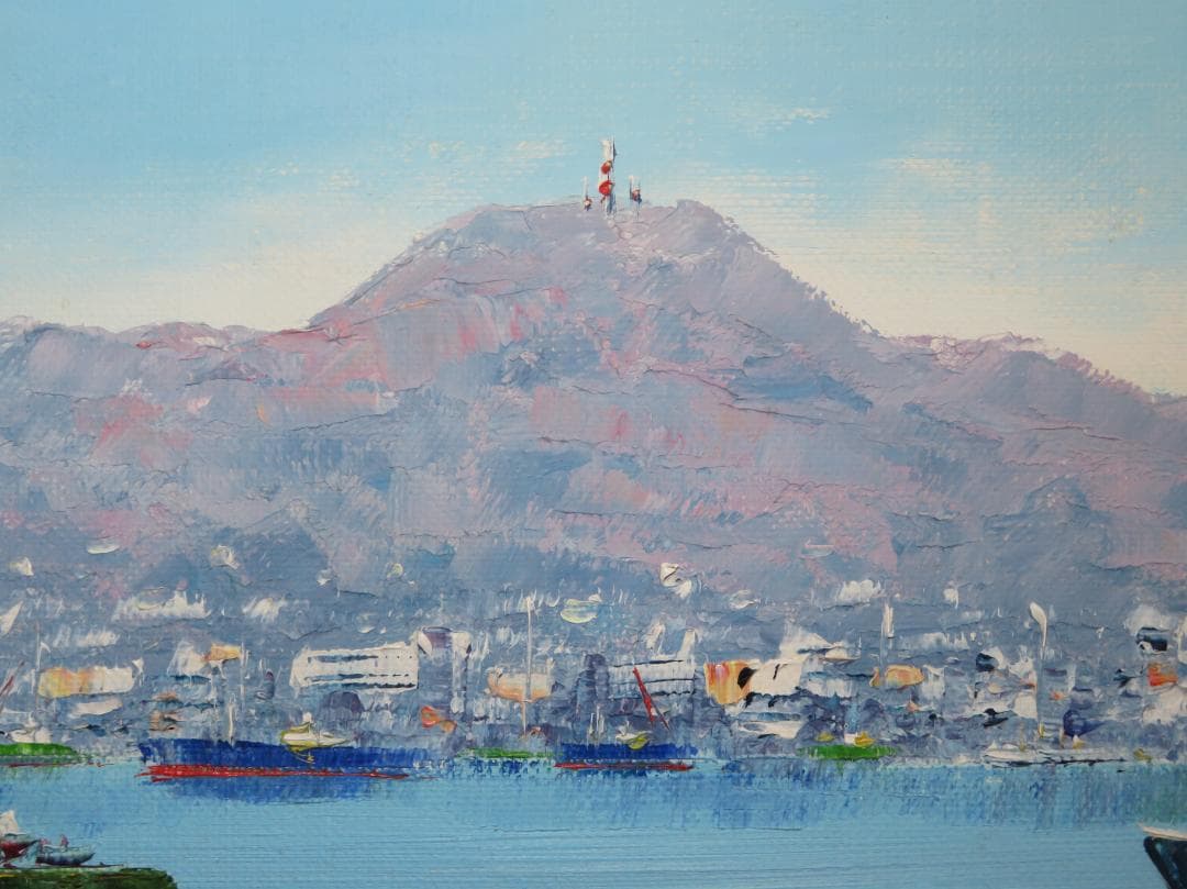 ◆　小林幸三　「　長崎港　」　油彩　F6号　真作保証　◆