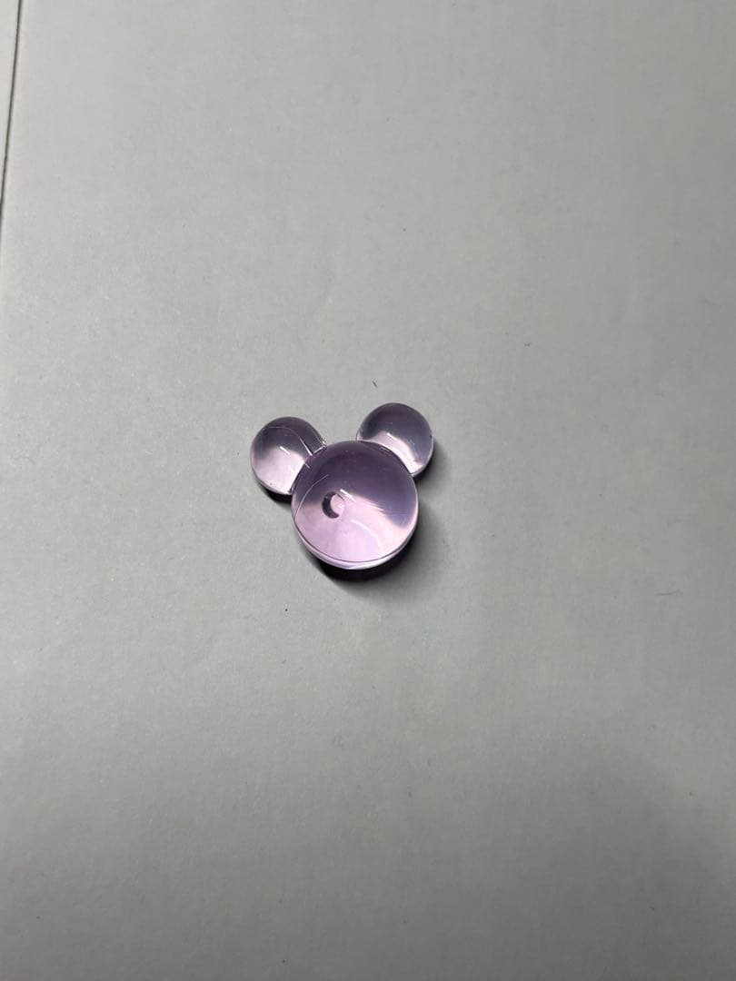 ミッキー型 紫色 プラスチックパーツ