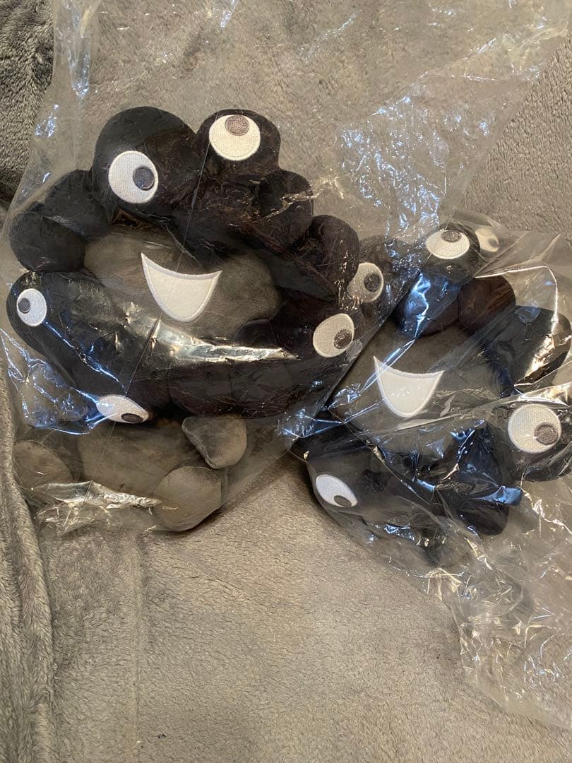 黒ミャクミャクお手玉風ぬいぐるみ　Lサイズセット　万博　EXPO2025