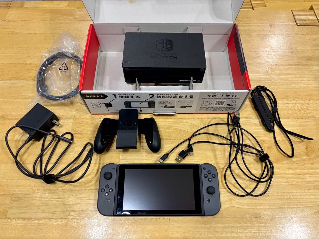【付属品完備】Switch グレー 本体 バッテリー強化版 動作良好