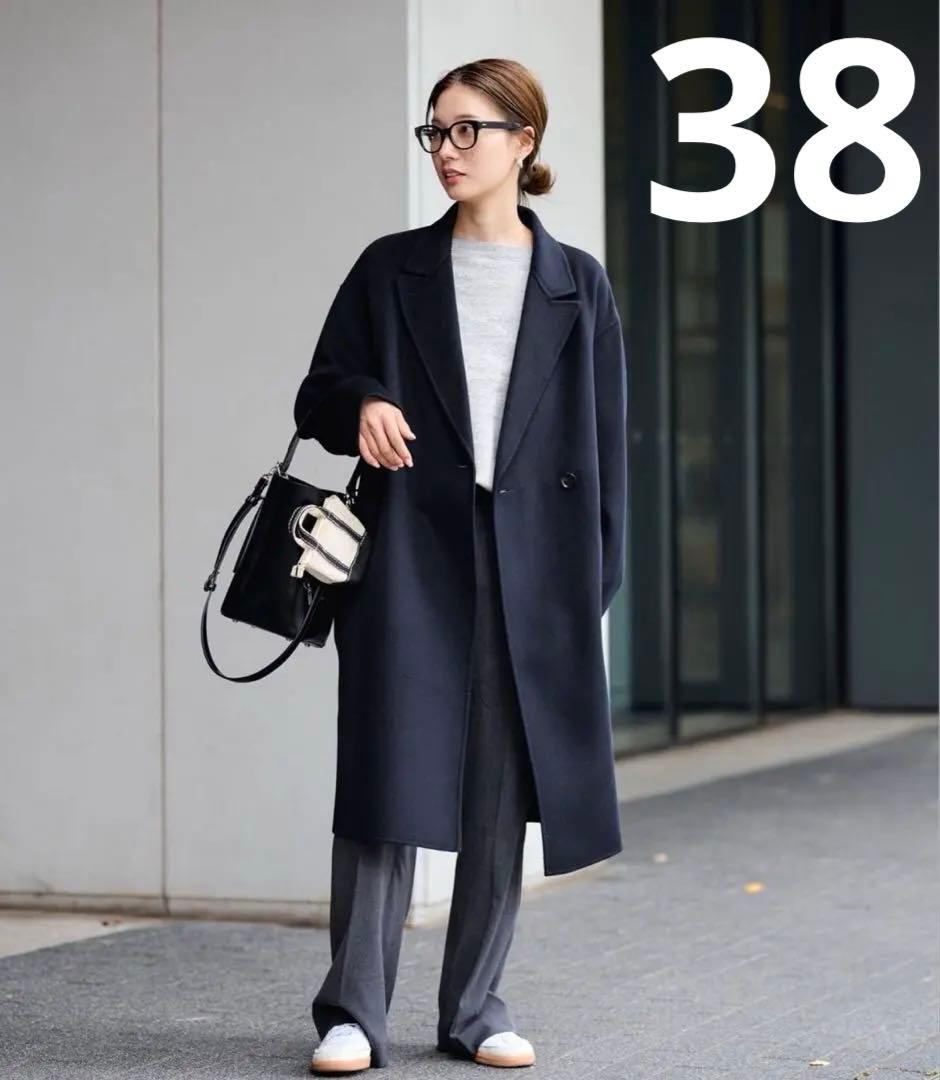 【新品未使用】25.12.22購入FRAMeWORK ダブルブレストコート 38