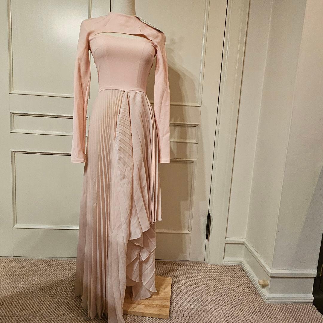 A WAKE MODE ピンク ロングドレス 新品タグ付き美品❗