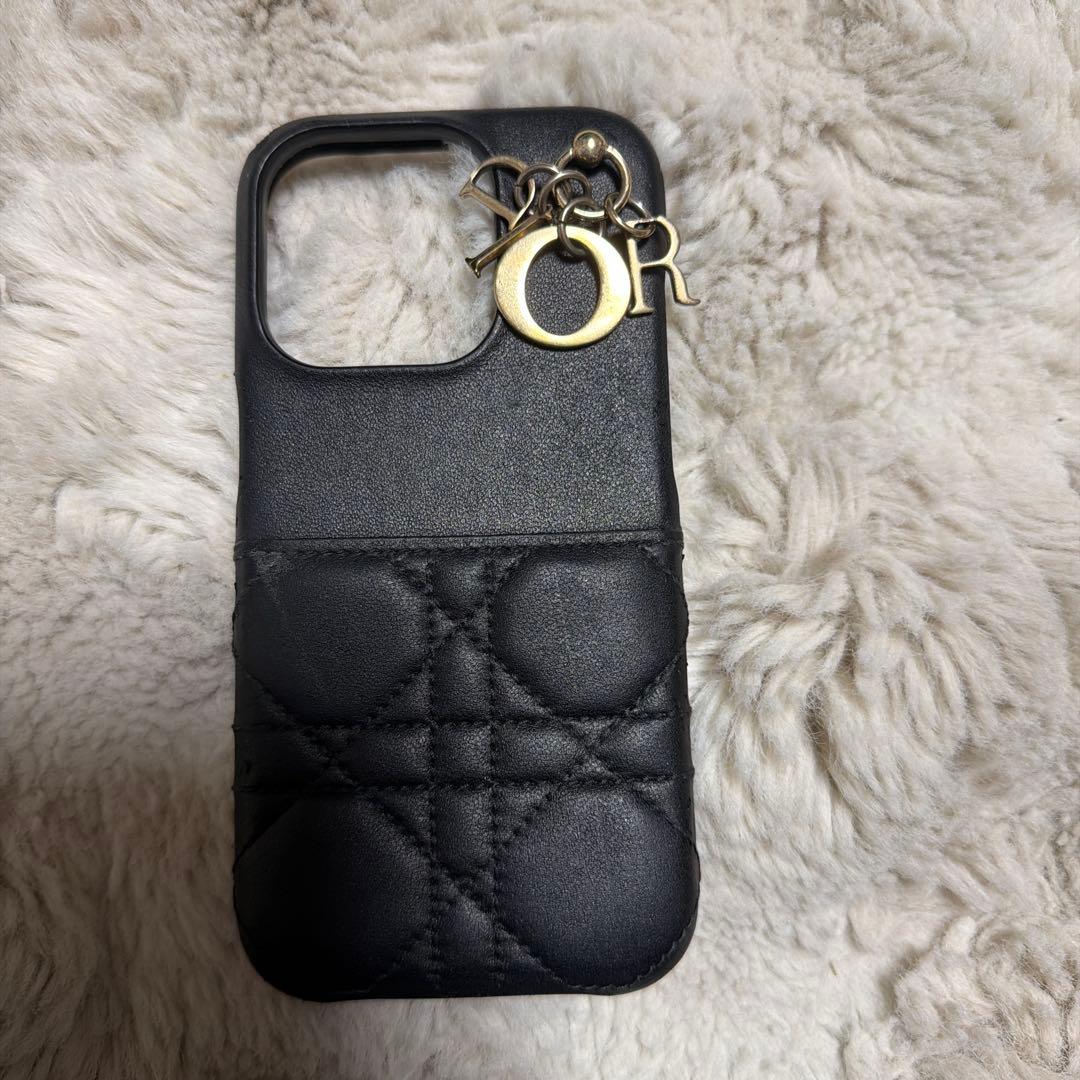 DIORブラックiPhone15Proケース