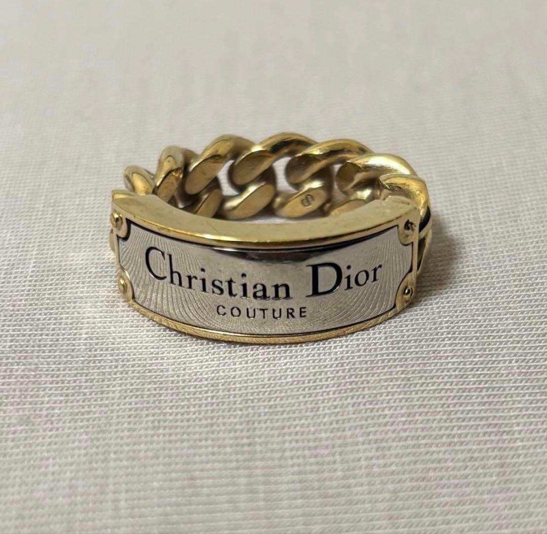 美品 Christian Dior Couture チェーンリング18号相当