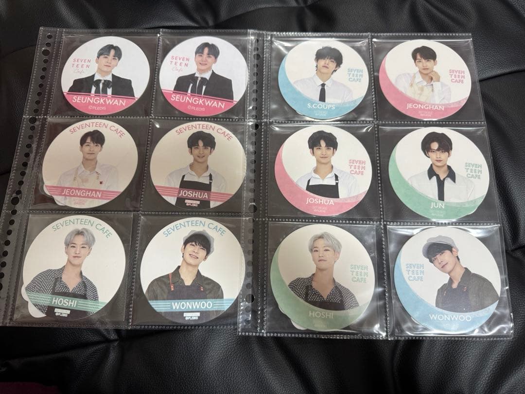 SEVENTEEN　カフェ　コースター　メッセージカード　セット