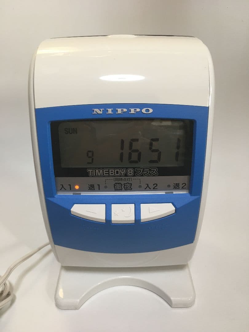 美品 NIPPO TIMEBOY8 プラス タイムレコーダー（タイムカード）