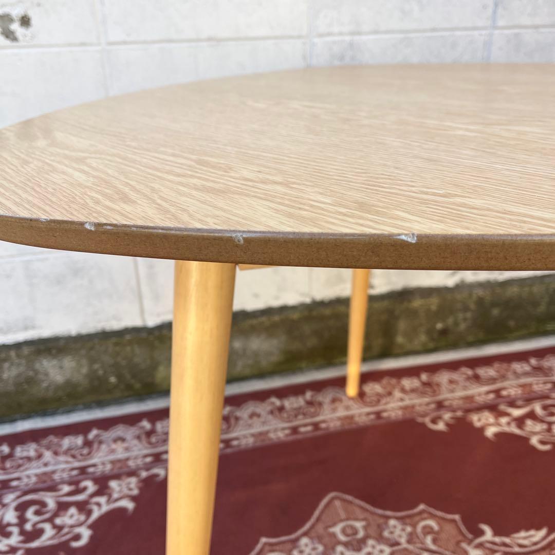 送料無料 NOCE ノーチェ◾️ 三角 木製ダイニングテーブル 三つ脚