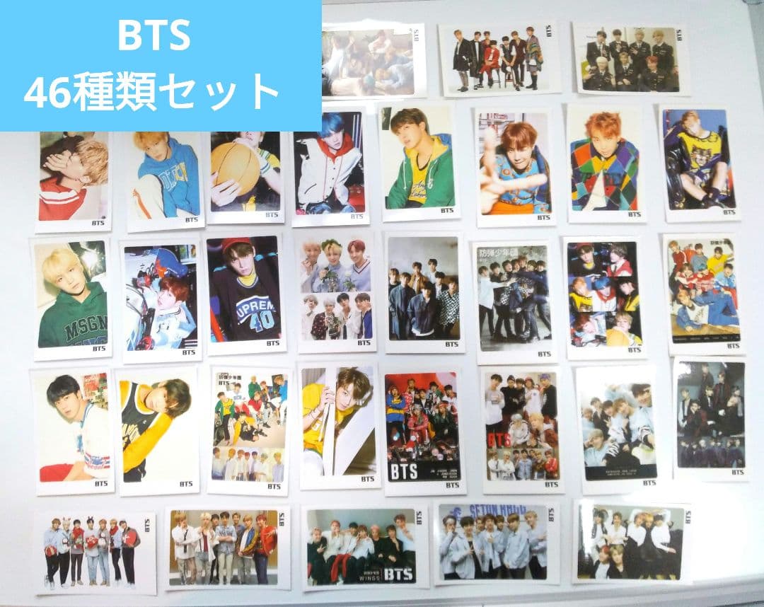 防弾少年団　BTS ミニフォトメッセージカード46枚セット