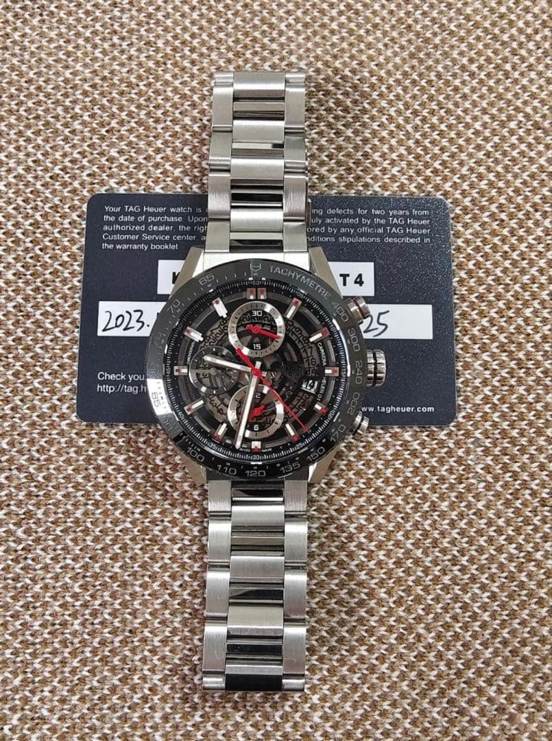 Jackie　極美品　タグホイヤー　カレラ クロノグラフ　CAR201V