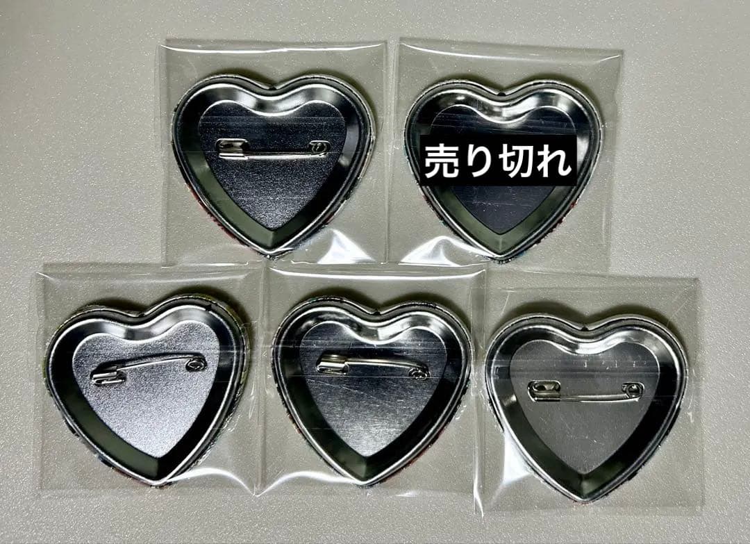 純情ロマンチカ ハート 缶バッジ 4種 ホログラム