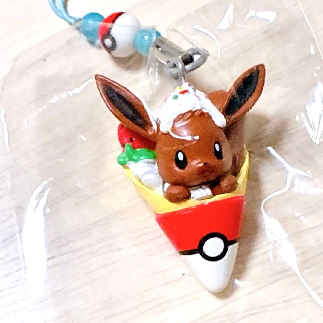 ポケモンセンター ご当地 クレープ イーブイ ストラップ レア 新品・未開封