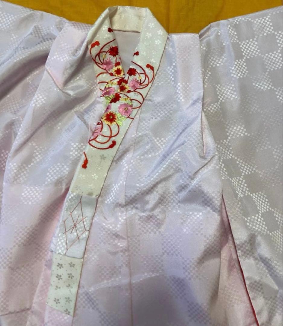 定価10万円以上高級絞り刺繍七五三着物　3歳被布長襦袢草履鞄髪飾りフルセット