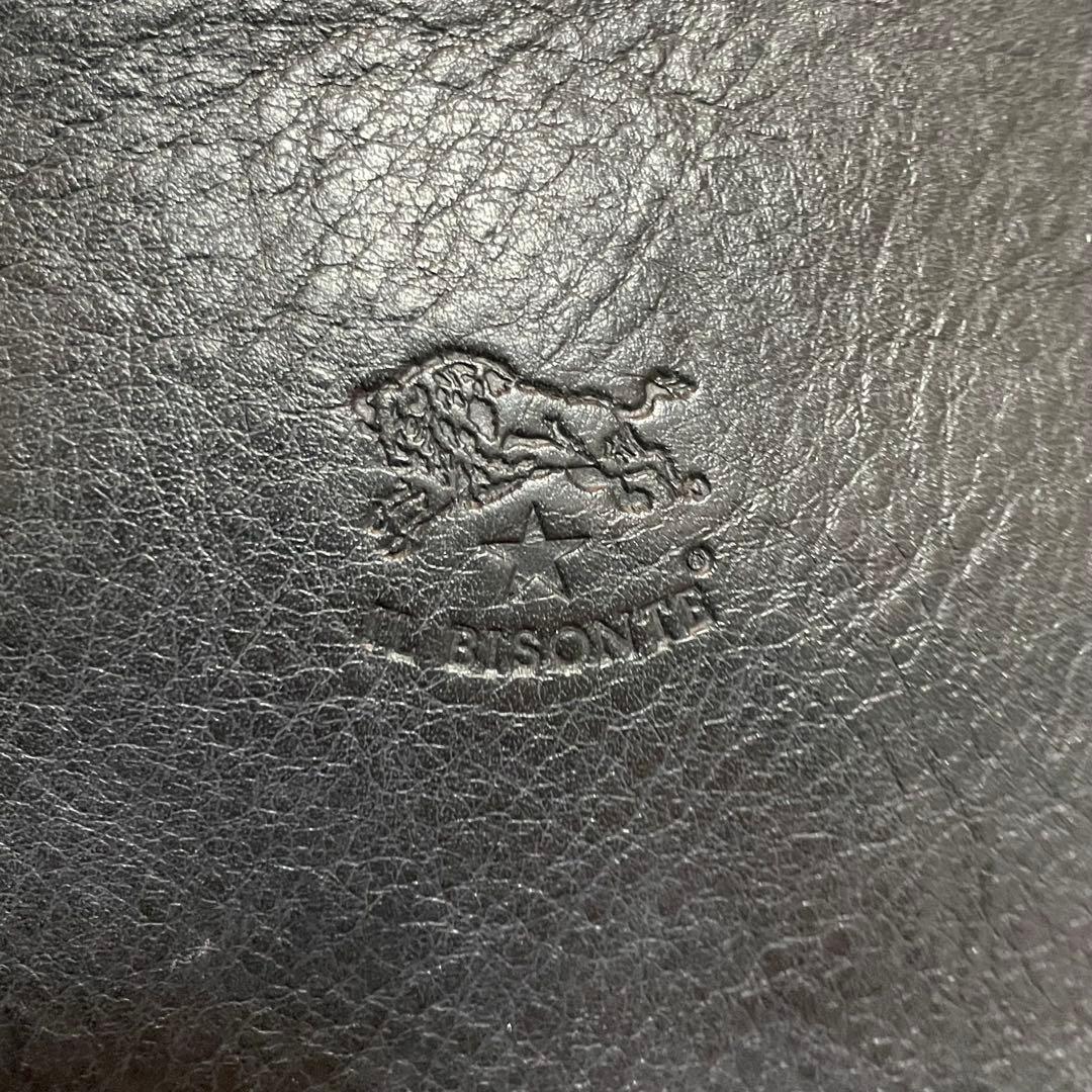 極美品✨イルビゾンテ 現行タグ ショルダーバッグ サコッシュ レザー ブラック