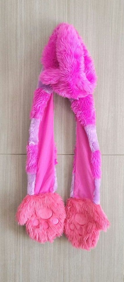 チェシャ猫　マフラー　ファンキャップ　マフラーキャップ　帽子　手袋　冬