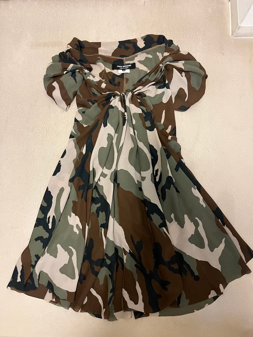 い*し様 希少JUNYA WATANABE 迷彩ミニワンピース XS コムデギャ