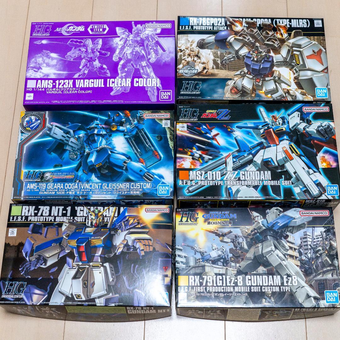 【未組立】ガンプラ 6点 限定バルギル・ギラドーガ・GP02MLRS等