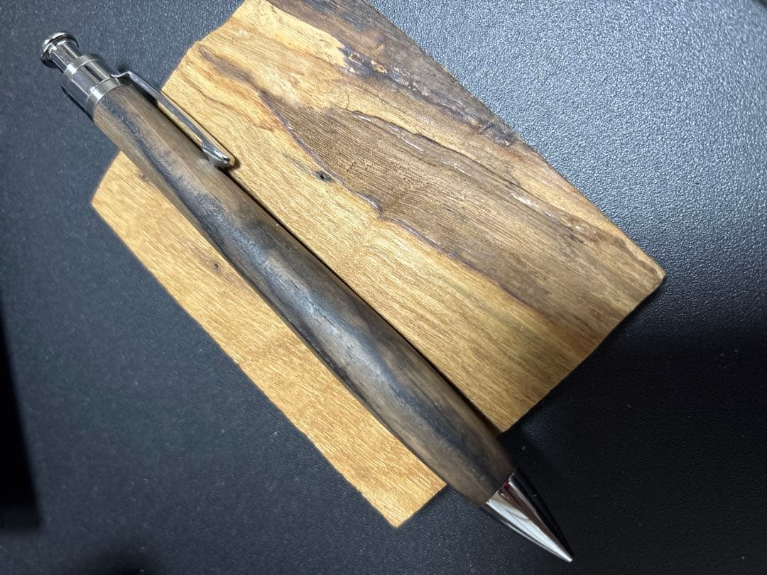 る*る様 〈本日限定〉工房楔　黒柿孔雀杢　シャープペンシル