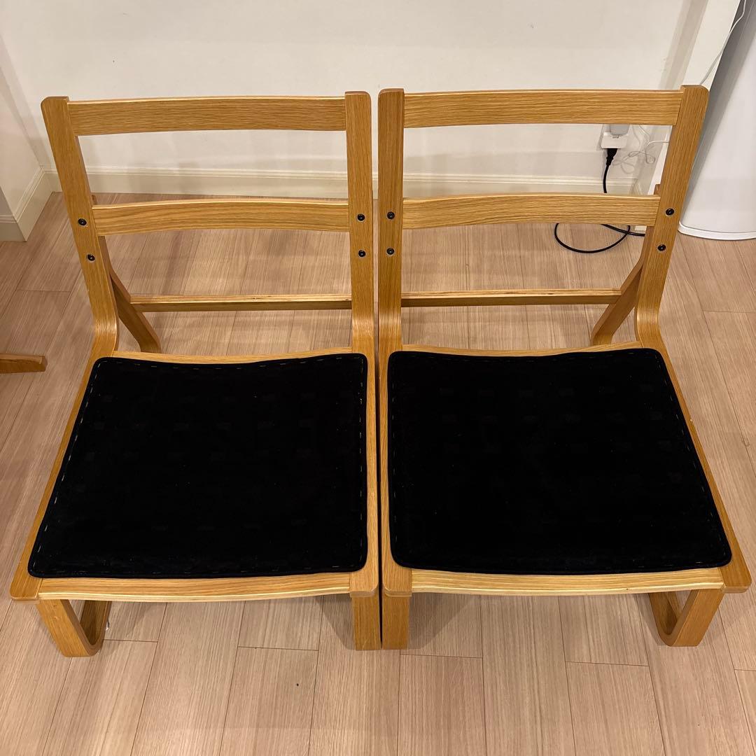 【引取り限定】無印ダイニングテーブル、チェアセット