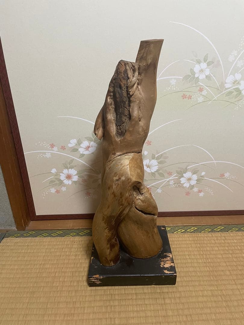 女体の形をした流木