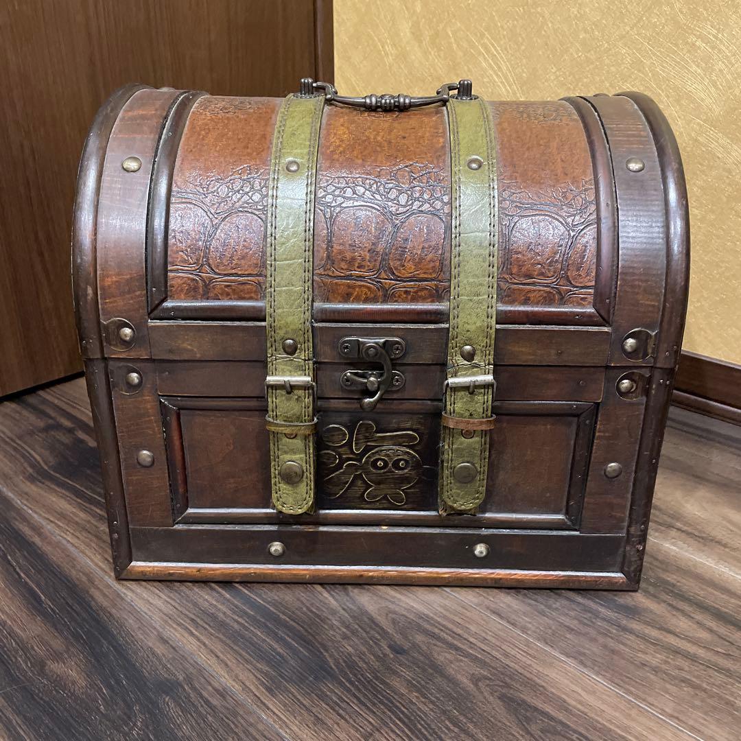 パチンコ　海物語　景品　宝箱　木製　本革　限定品