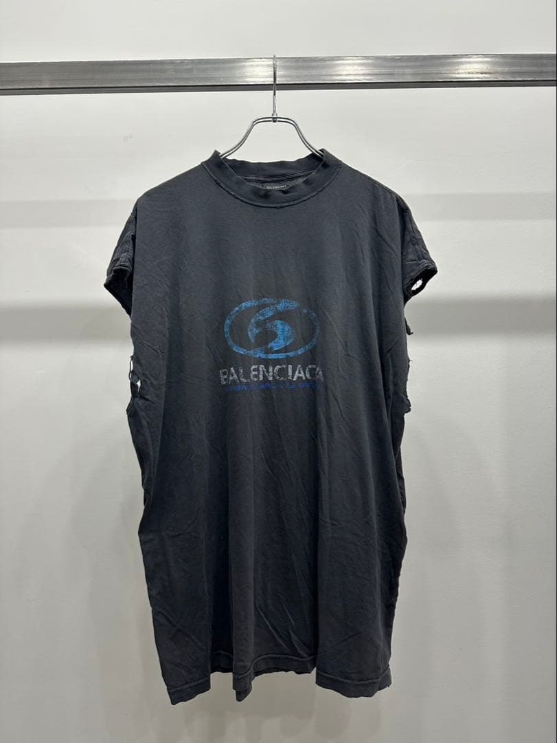 トップス BALENCIAGA Sleeveless Logo Tee