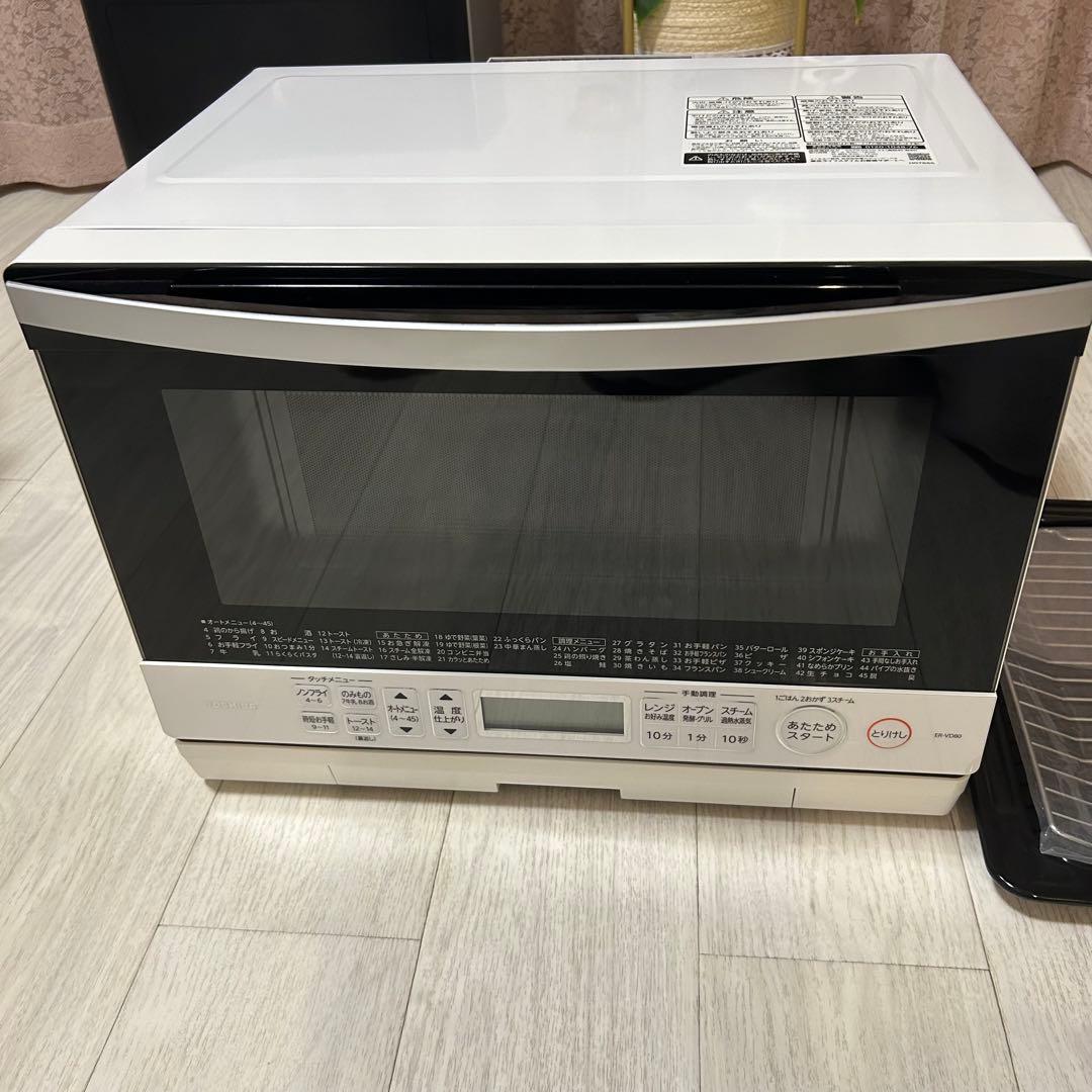 ジャンク品 東芝加熱水蒸気オーブンレンジ 石窯ドーム 26L ER-VD80