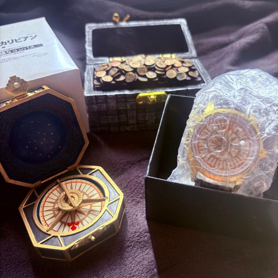 パイレーツ・オブ・カリビアン　コンパス&宝箱&腕時計