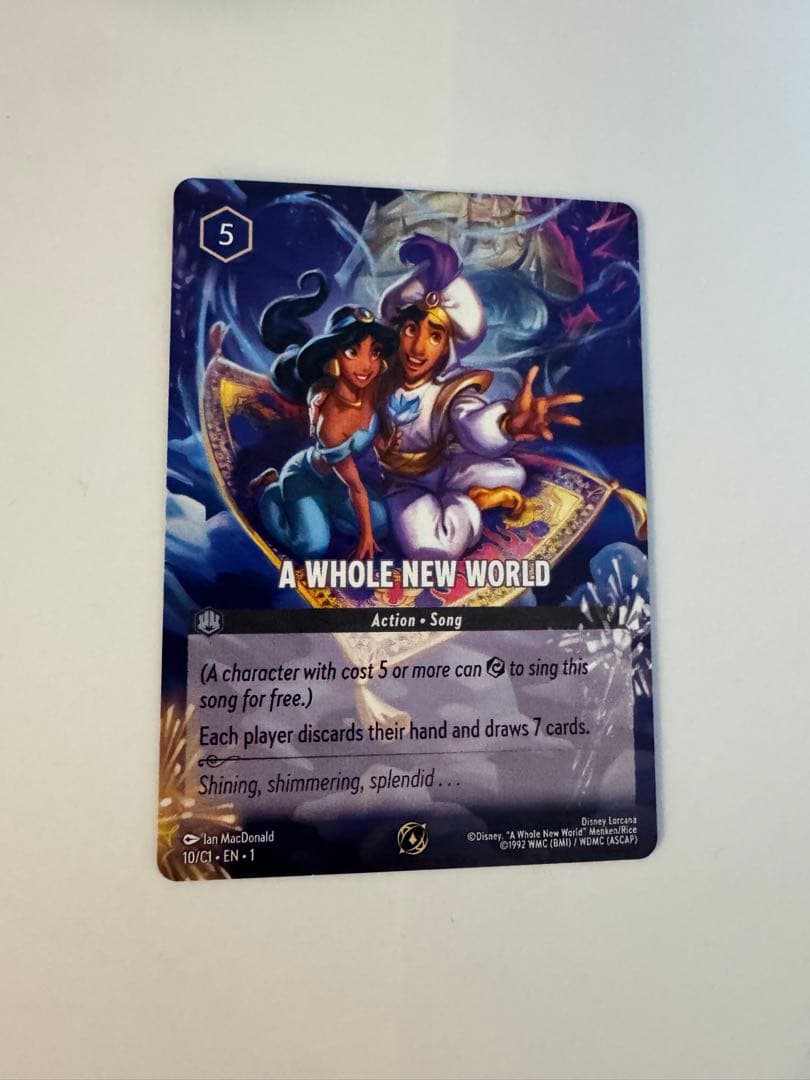 ロルカナ ホールニューワールド Whole New World 海外プロモ 2枚