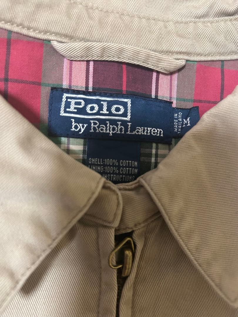 ポロ ベージュ ジップアップジャケット　古着