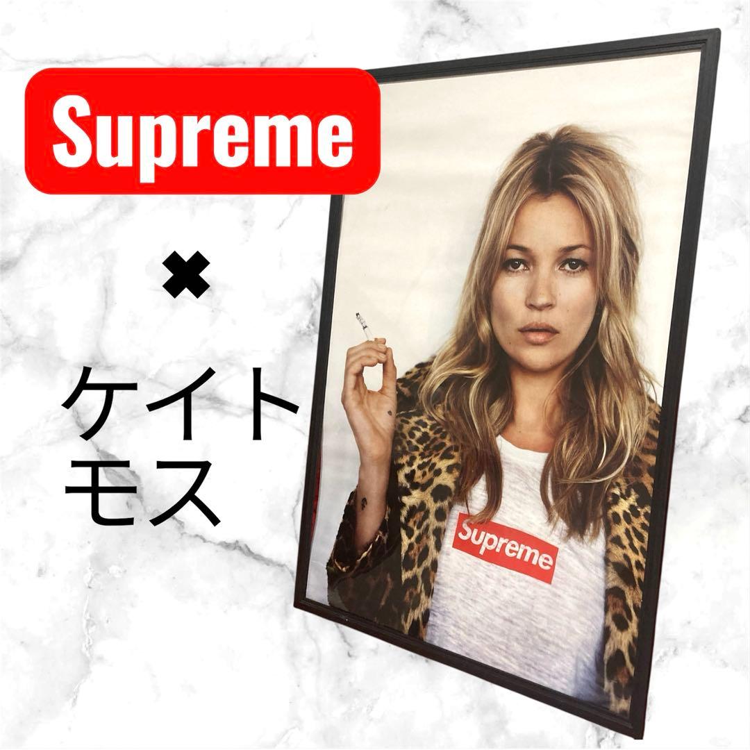 Supreme×ケイトモス コラボ ポスター シュプリーム 額縁