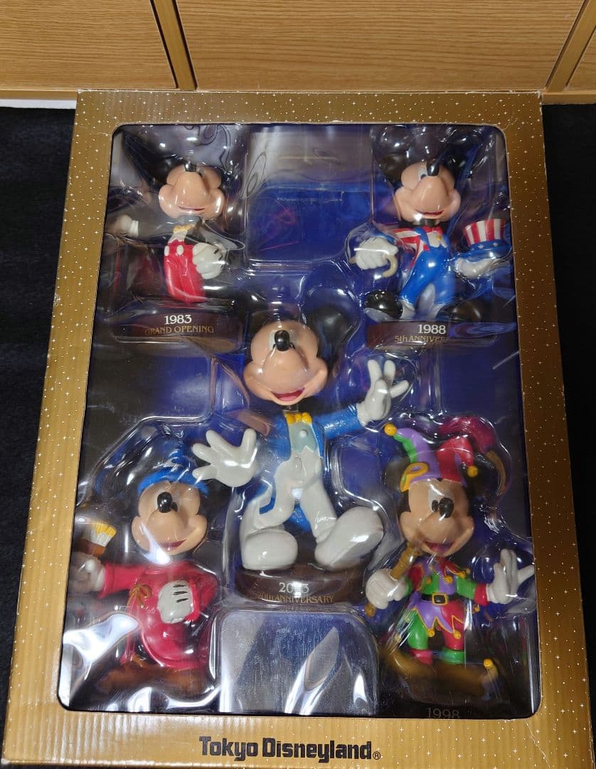 c ディズニーランド　20周年記念　ミッキー  首振りフィギュア