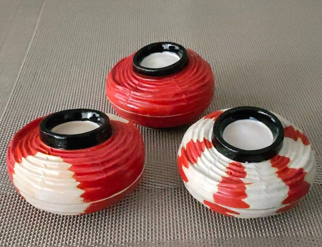 小蓋物　提灯３種