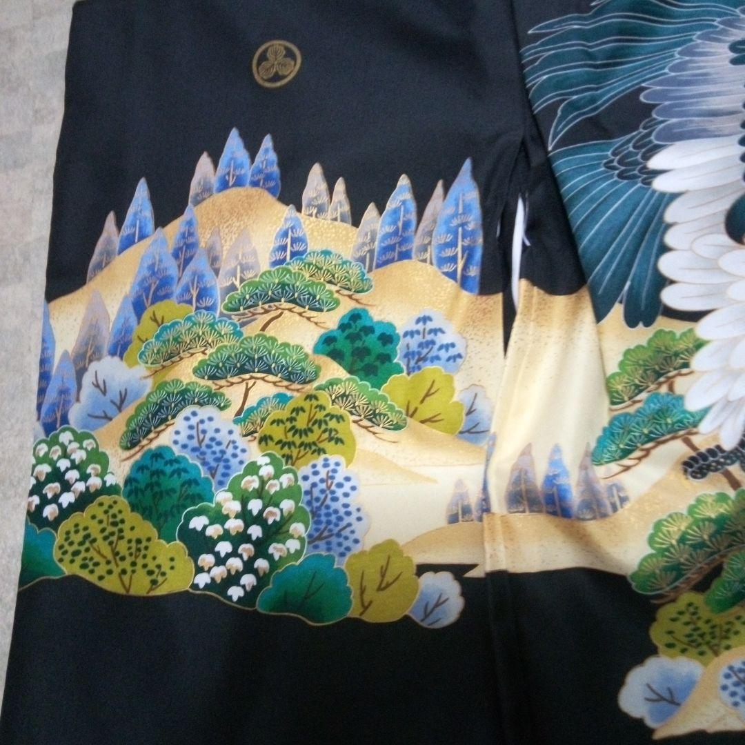 極美品【七五三5歳用】ワンタッチ袴付き羽織袴セット