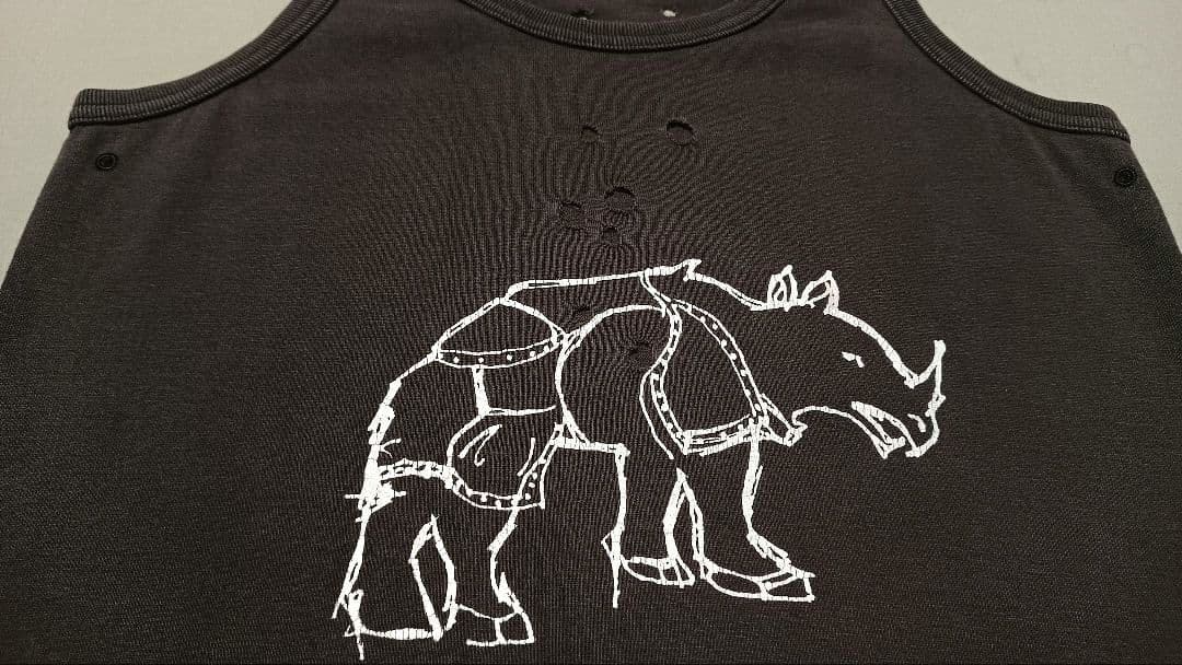 【タイム期】NUMBER NINE/ナンバーナイン★散弾銃加工タンクトップ0